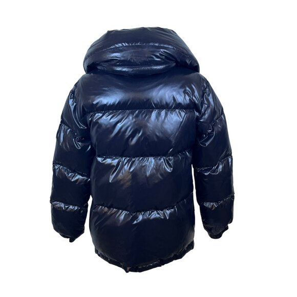 Michael Kors Womens Black Nylon Puffer Jacket Zip-Up With High Collar Size XXS - Picture 4 of 11